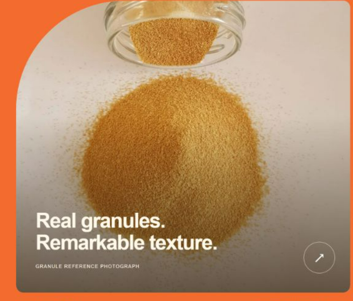 Apricot kernel shell reference granules — Real granules. Remarkable texture.